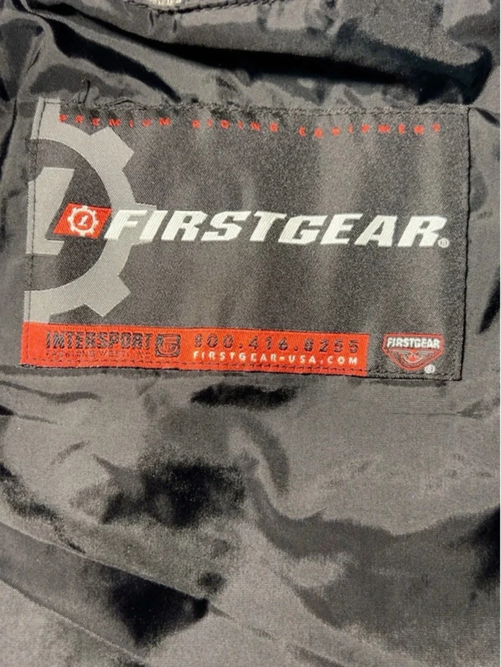 FirstGear Men’s XL Armored Combat Mesh Motorcycle Riding Jacket – Silver/Black